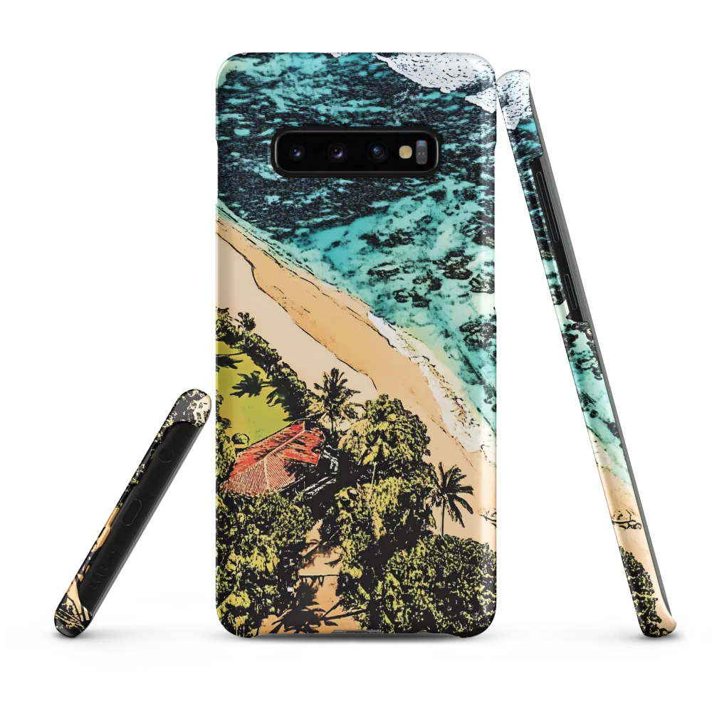 Aerial Serenity: Coastal Escape | Phone Case |  S10 Plus | Snap Case | Matte