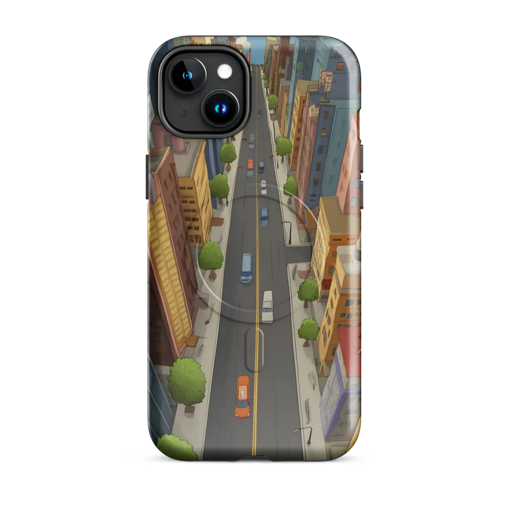 Aerial Whimsy: A Colorful Cityscape