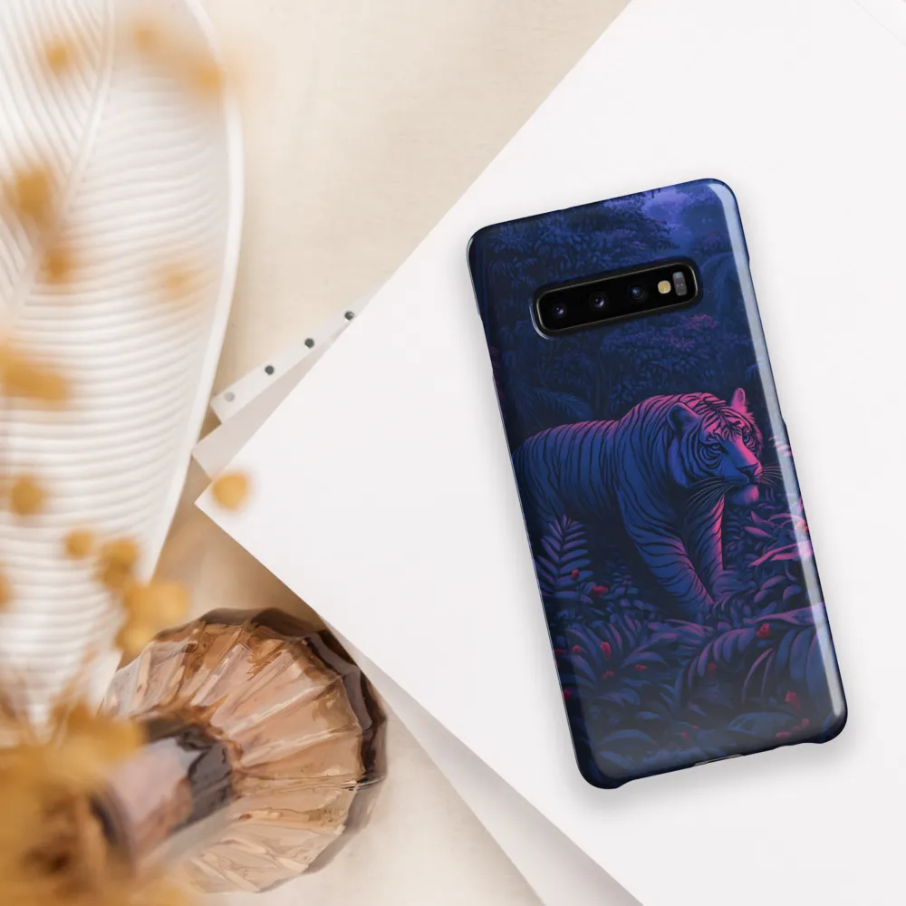 Mystic Prowler: The White Tiger in the Jungle | Phone Case |  S10 Plus | Snap Case | Glossy