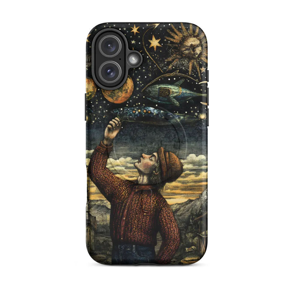 Cosmic Curiosity: A Journey Beyond Earth | Phone Case |  16 Plus | MagSafe® Tough Case | Matte