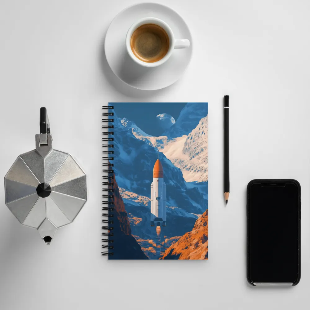 Journey Beyond the Mountains | Spiral Notebook