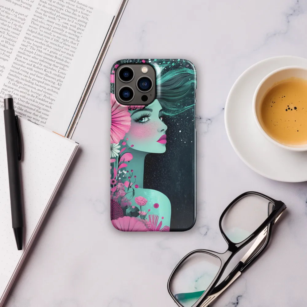 Floral Harmony: Portrait of Serenity | Phone Case |  13 Pro Max | Snap Case | Glossy