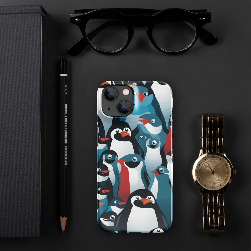 Penguin Parade | Phone Case |  14 | Snap Case | Glossy