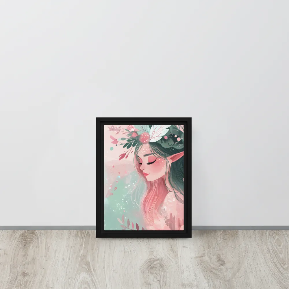 Whispers of Nature | Canvas with Black Frame | 9″×12″