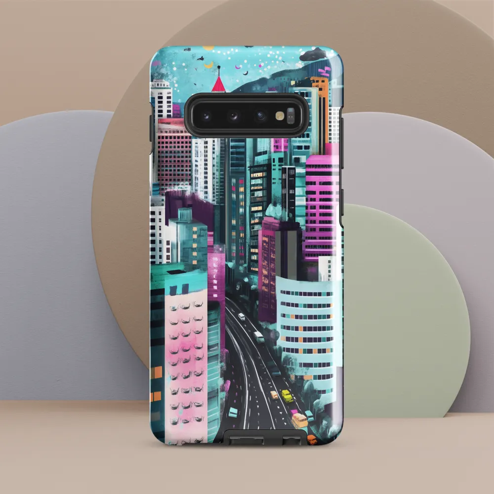 Vibrant Urban Symphony | Phone Case |  S10 Plus | Tough Case | Glossy