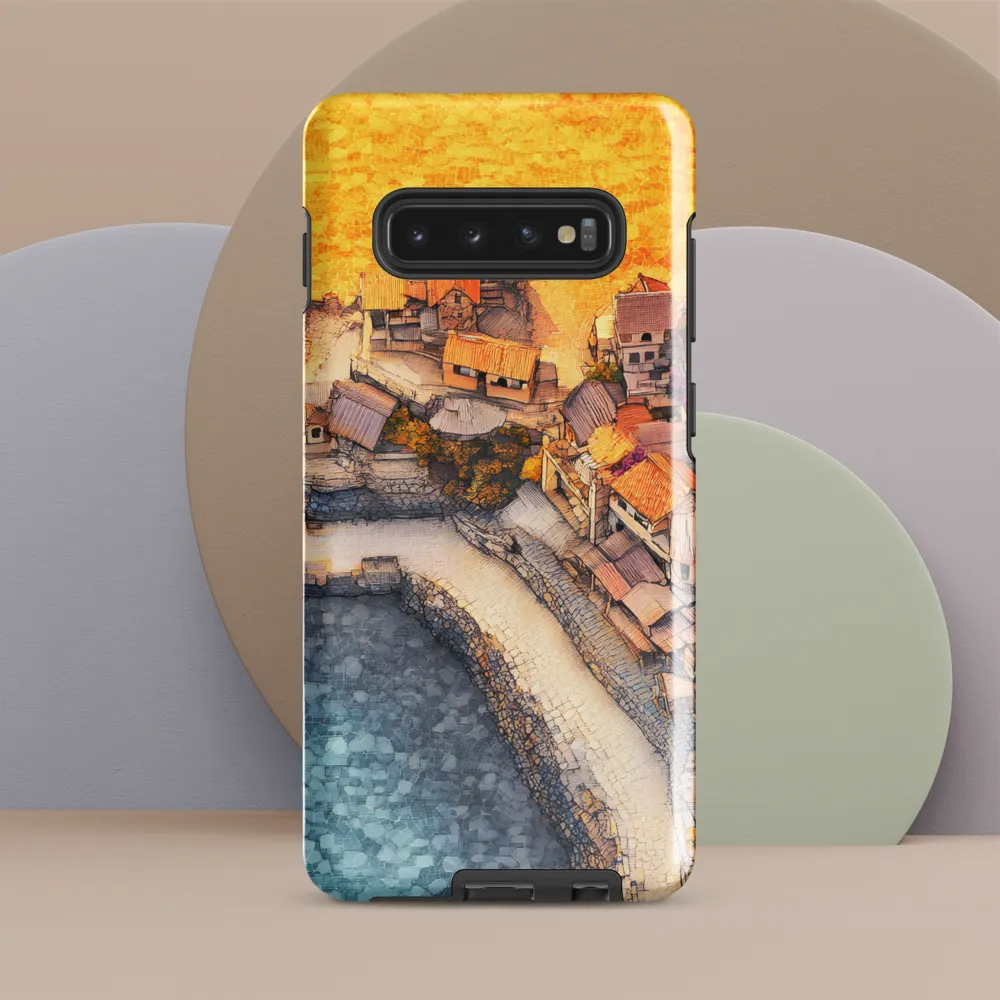 Tranquil Coastal Village Retreat | Phone Case |  S10 Plus | Tough Case | Glossy