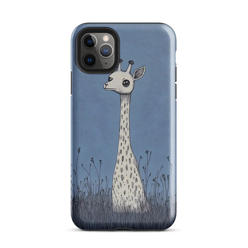 Whimsical Giraffe in Blue | Phone Case |  11 Pro Max | Tough Case | Glossy