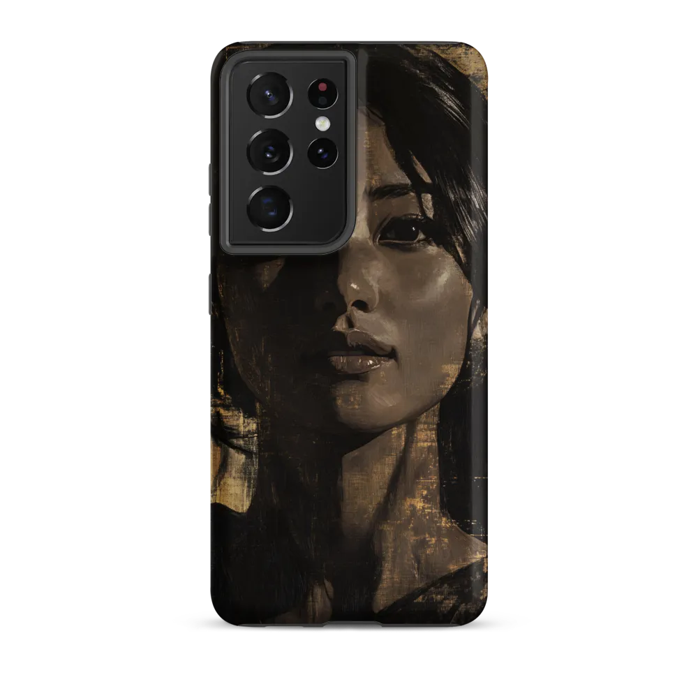 Golden Gaze: A Contemporary Portrait
