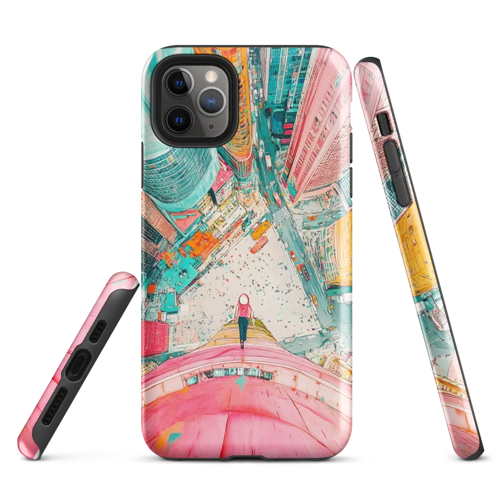 Vertical Horizons: A Surreal Cityscape Adventure | Phone Case |  11 Pro Max | Tough Case | Glossy