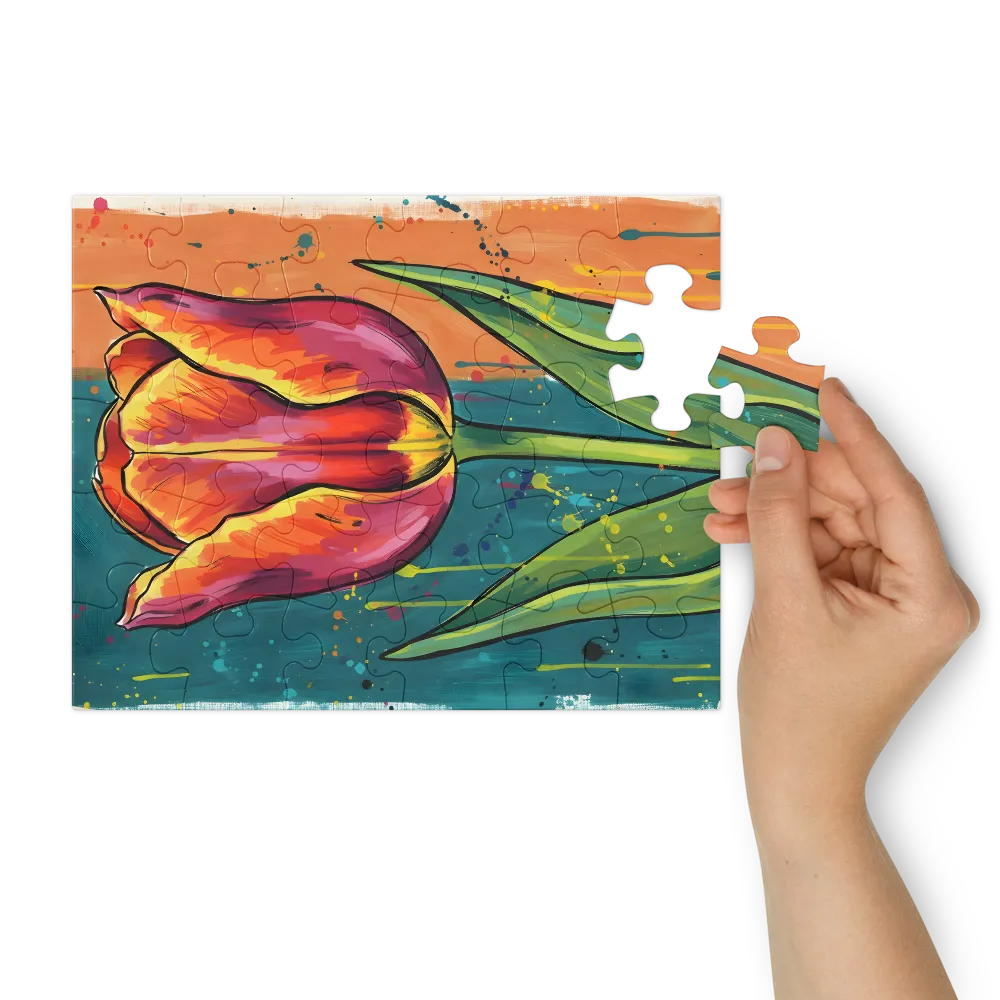 Tulip Study 
 Jigsaw Puzzle in Tin Box