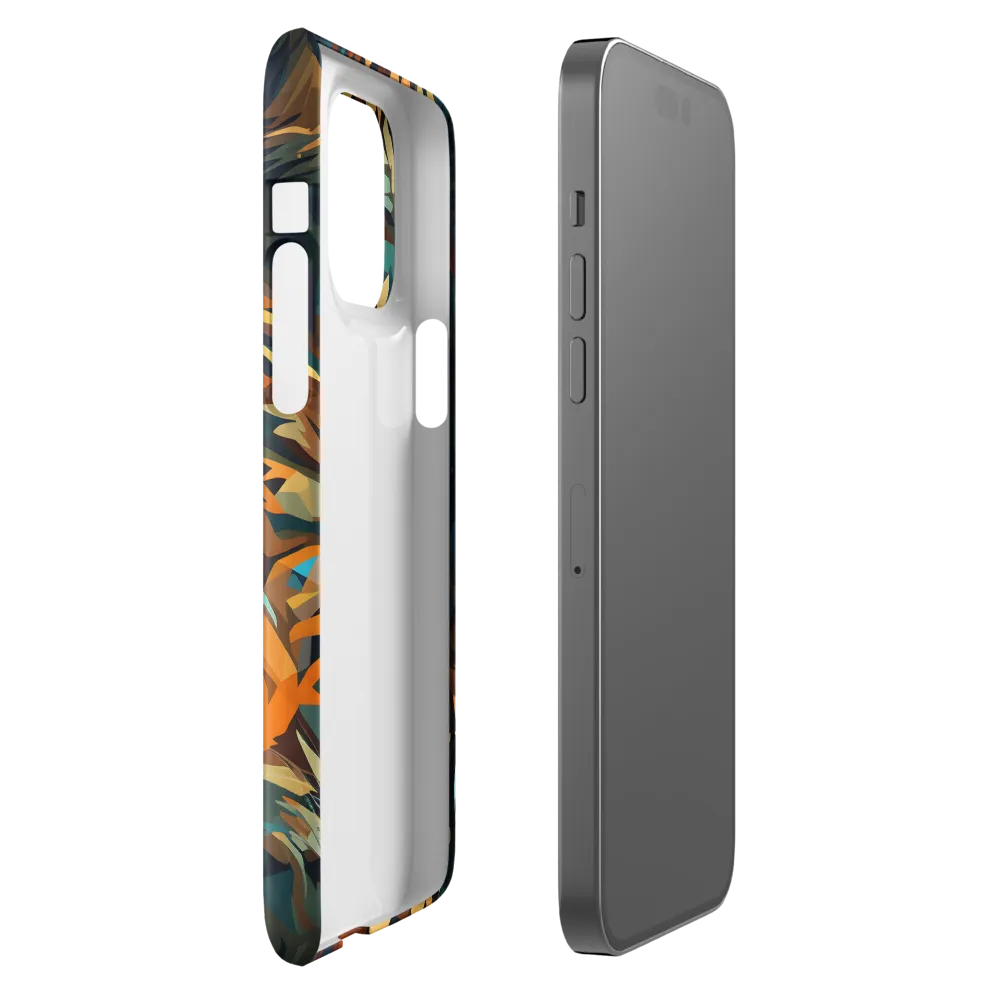 Wild Symphony: Abstract Tigers | Phone Case |  14 Pro Max | Snap Case | Glossy
