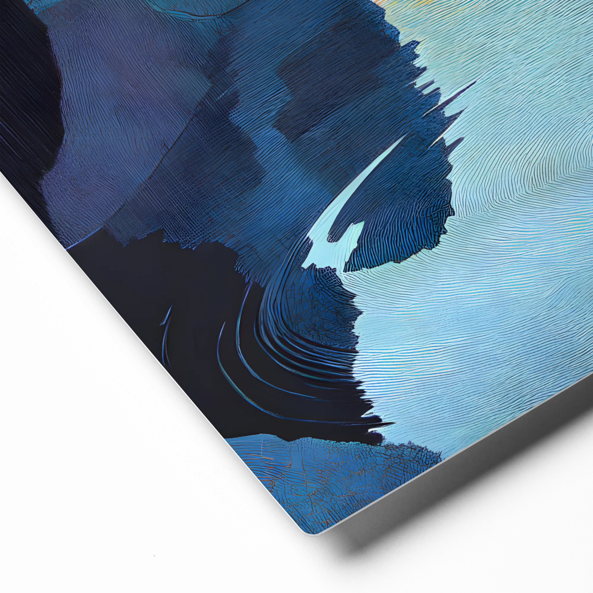 Lunar River Solitude 
 Metal Print | 12″x 12″