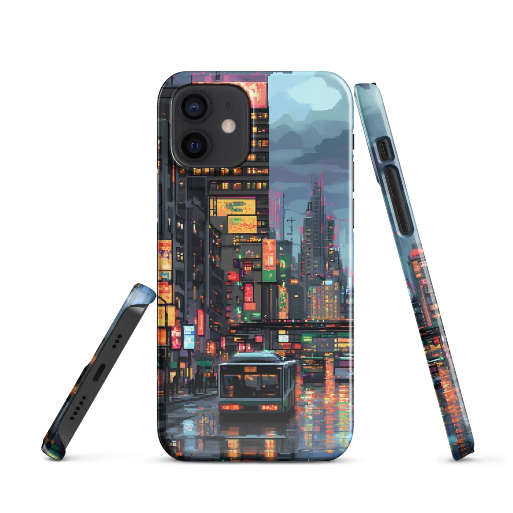 Neon Dreams: A Pixelated Urban Night