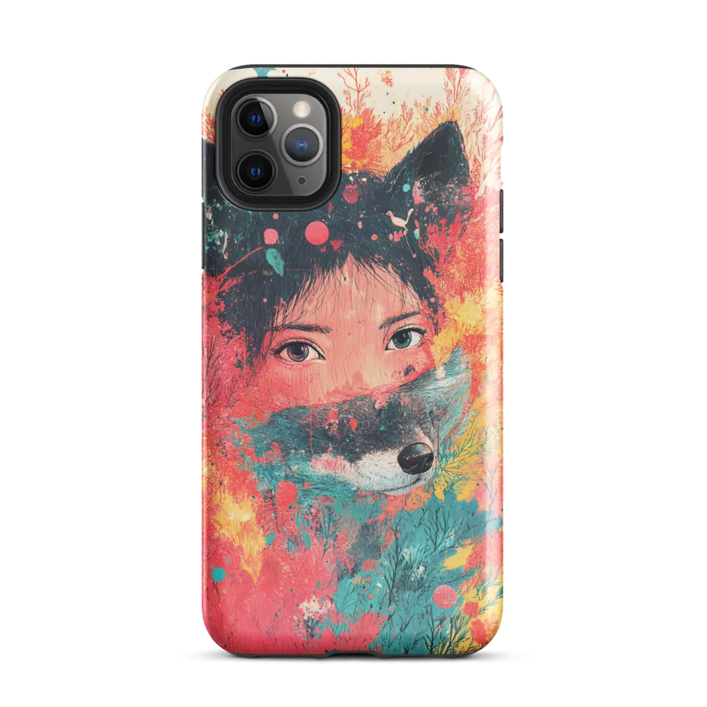 Harmony of Spirit: Girl and Wolf | Phone Case |  11 Pro Max | Tough Case | Glossy