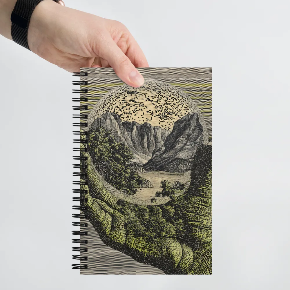 Embrace of Nature's Sphere | Spiral Notebook