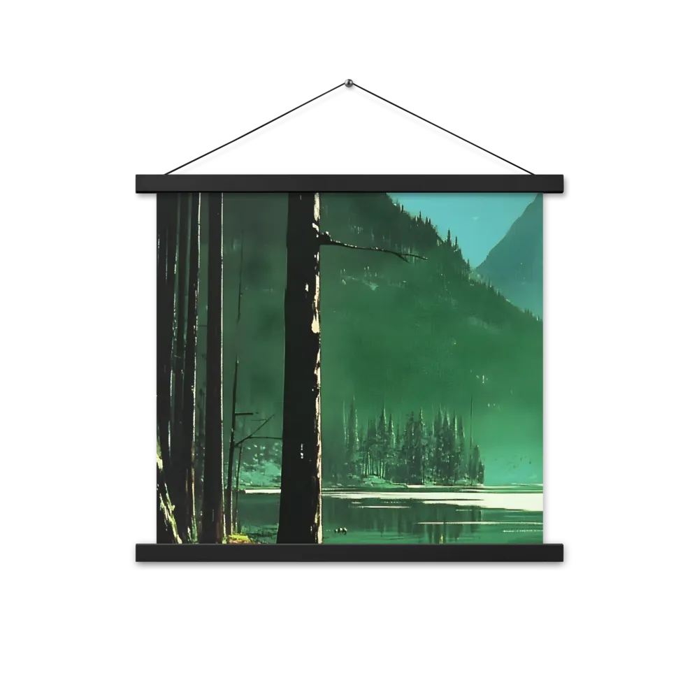 Reflections of Tranquility | Poster With Black Wood Hanger | 18″×18″