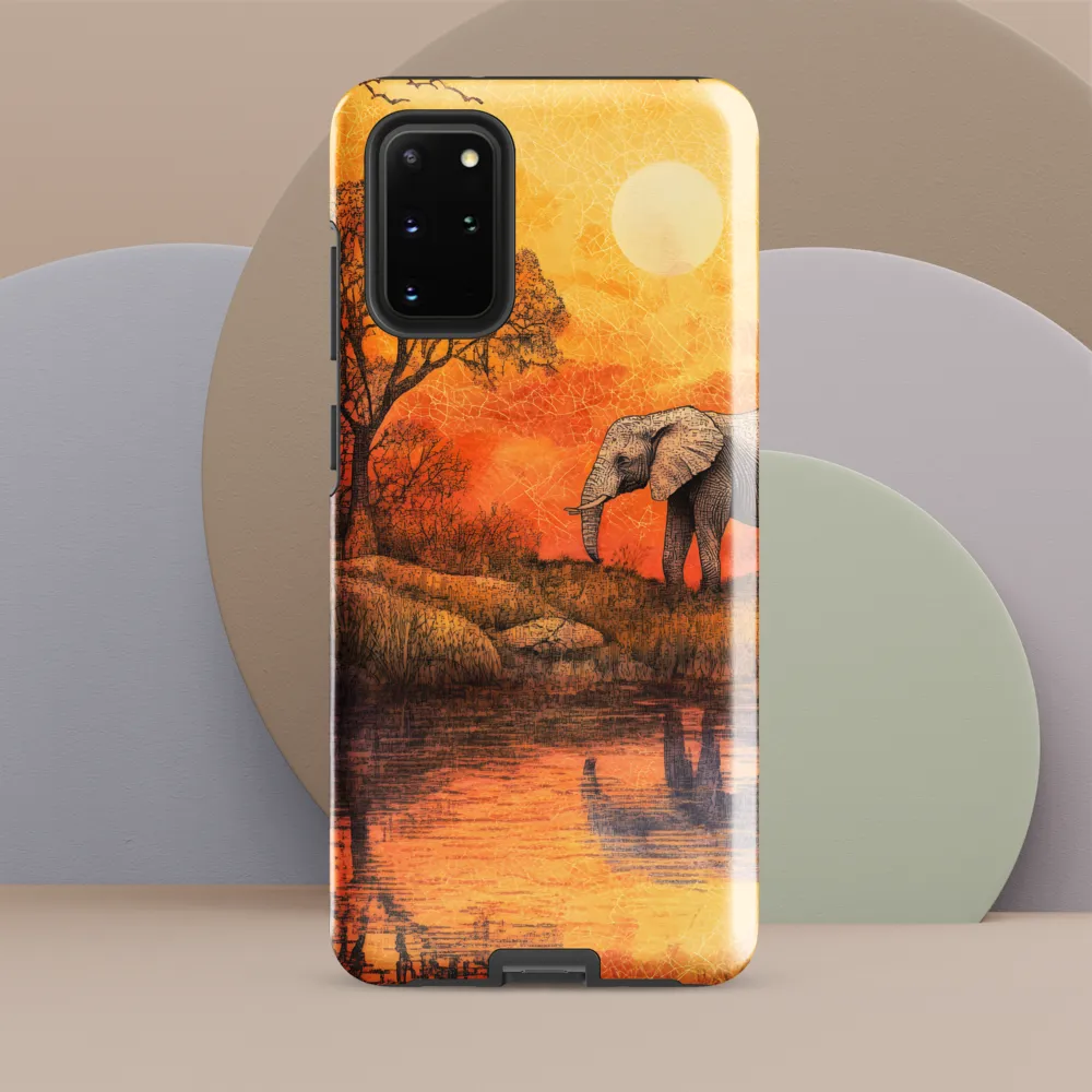Elephant's Serenity at Dusk