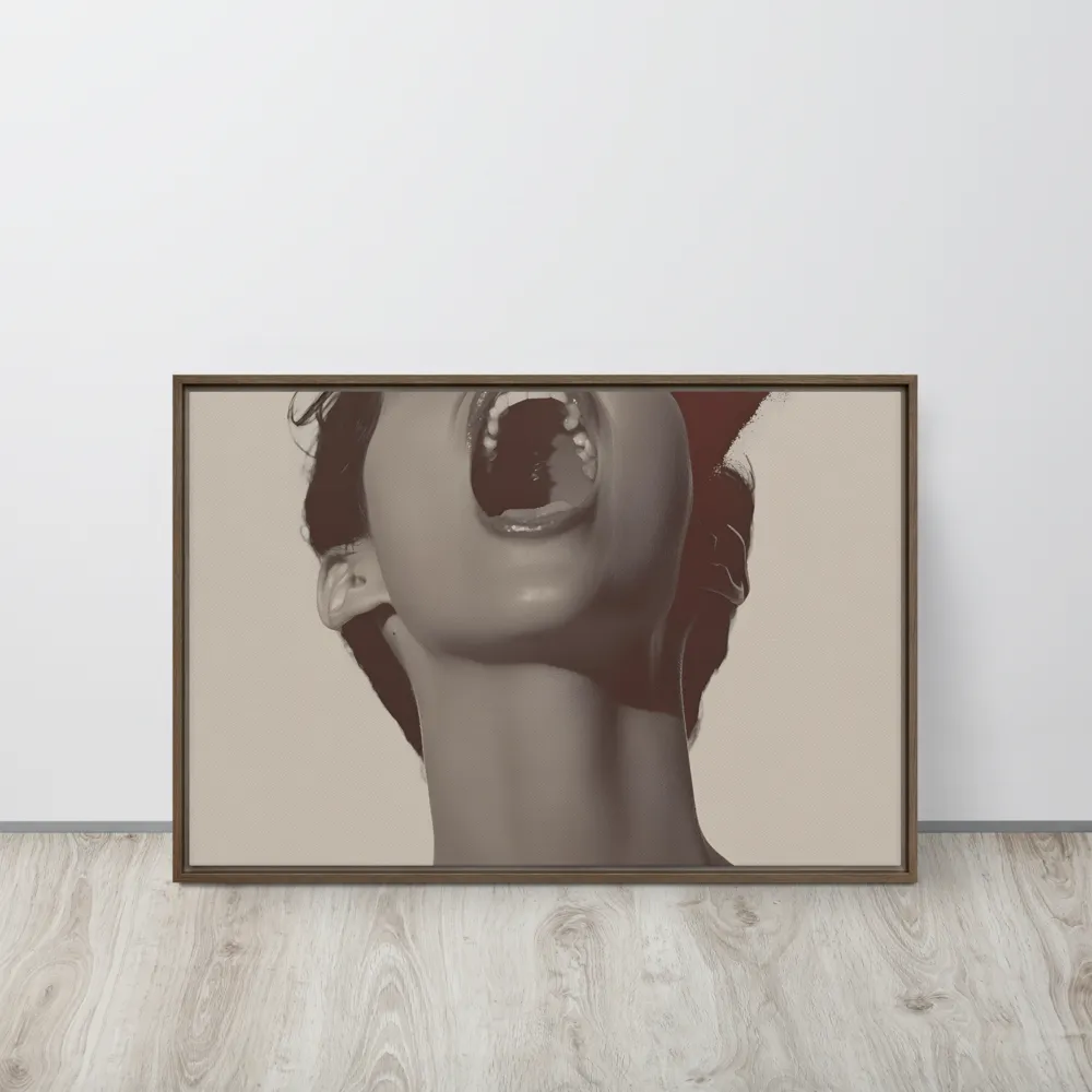 Echoes of Emotion | Canvas with Brown Frame | 20″×30″