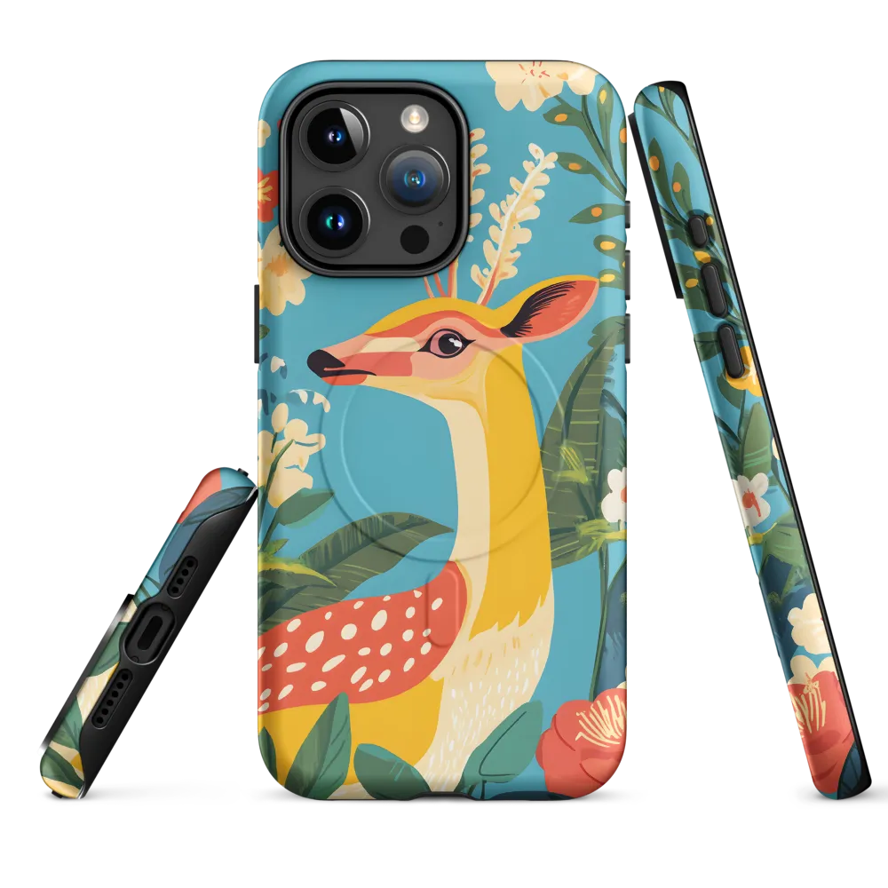 Serene Majesty: A Vibrant Deer Amidst Flora