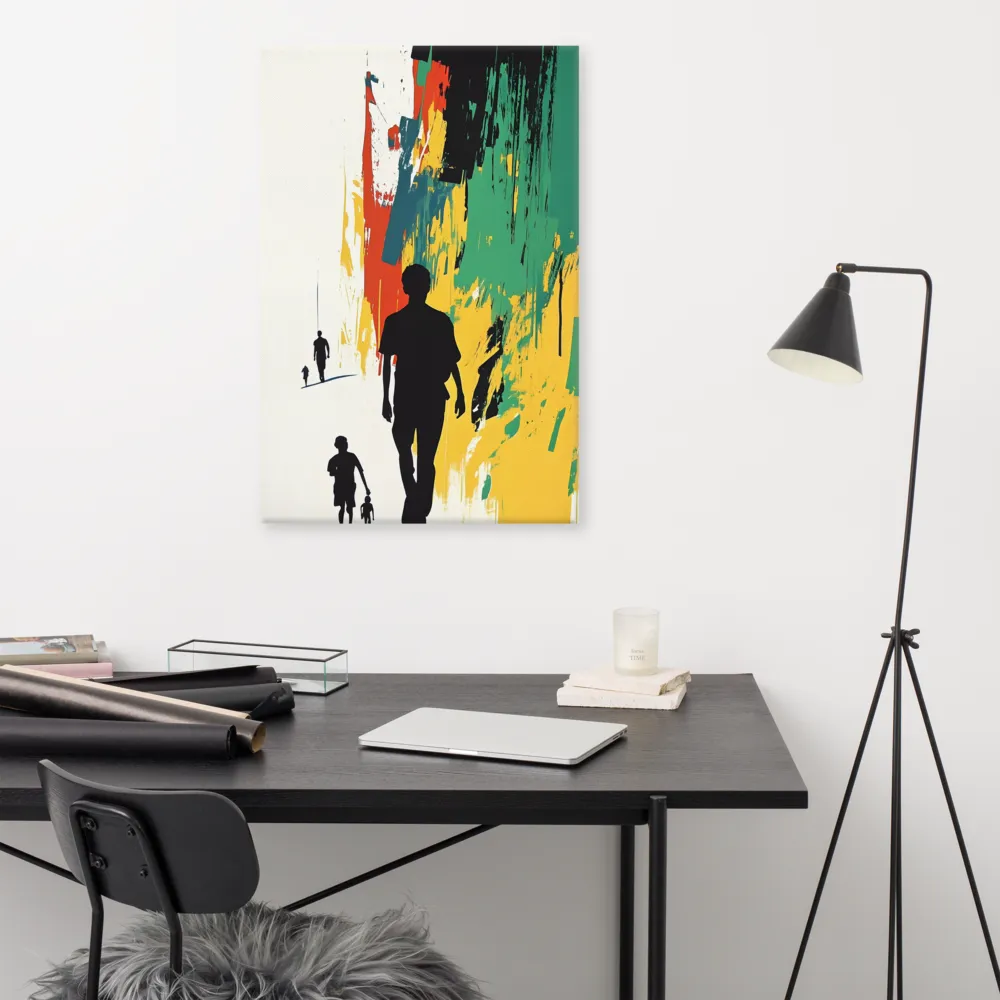 Journey of Silhouettes | Canvas | 24″×36″