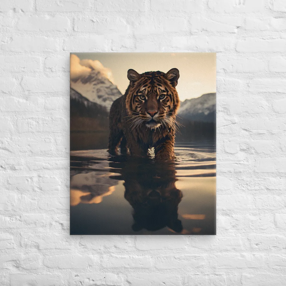 Majestic Reflection: The Tiger's Domain