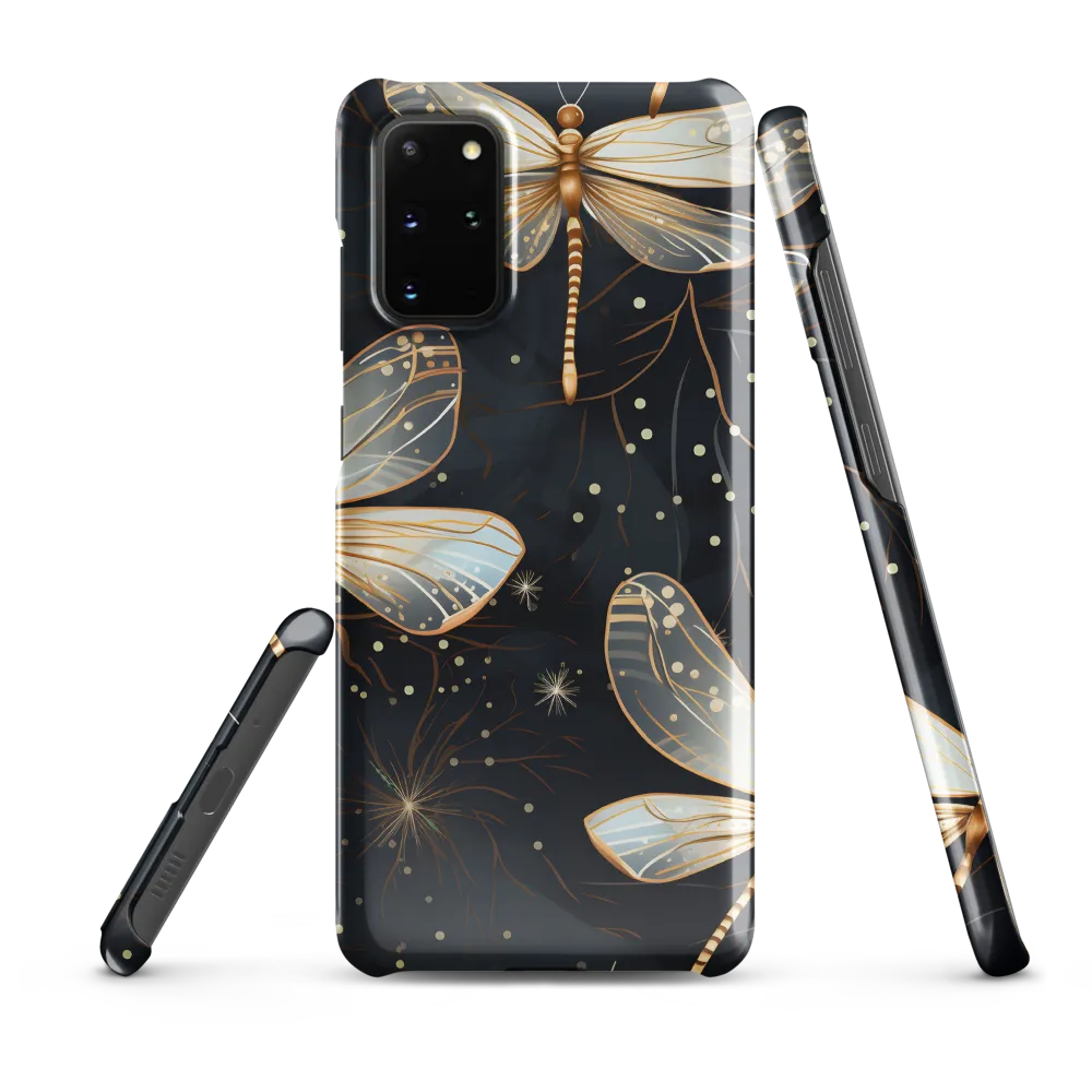 Ethereal Dance: Dragonflies in a Midnight Garden
