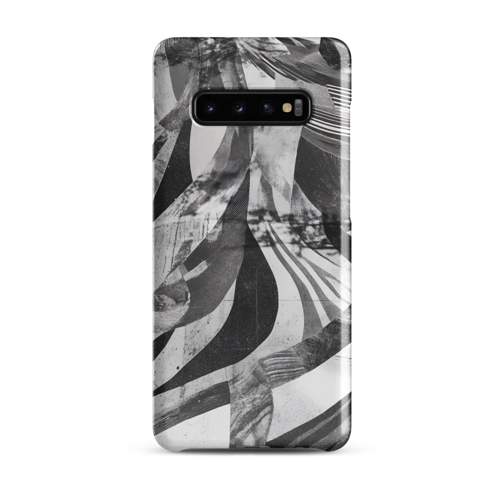 Fluidity in Monochrome | Phone Case |  S10 Plus | Snap Case | Glossy