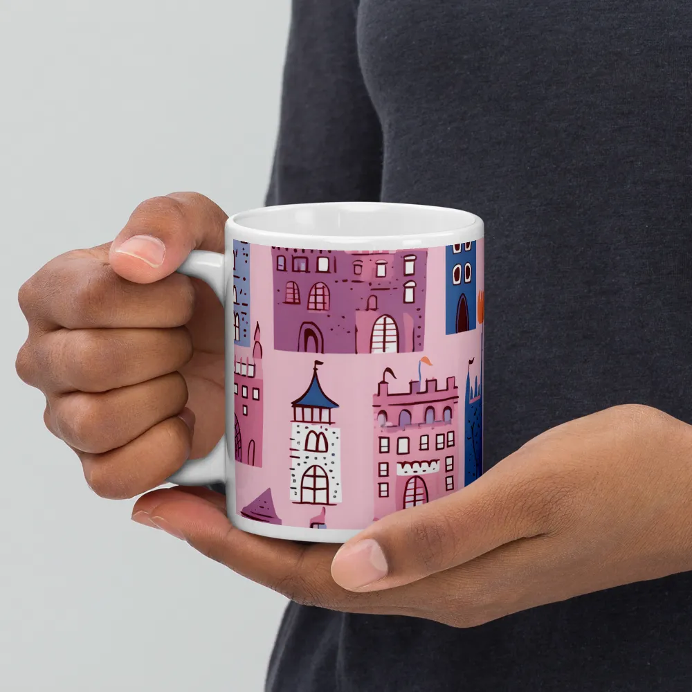 Whimsical Castles: A Playful Tapestry | Mugs | Multiple Sizes & Colors