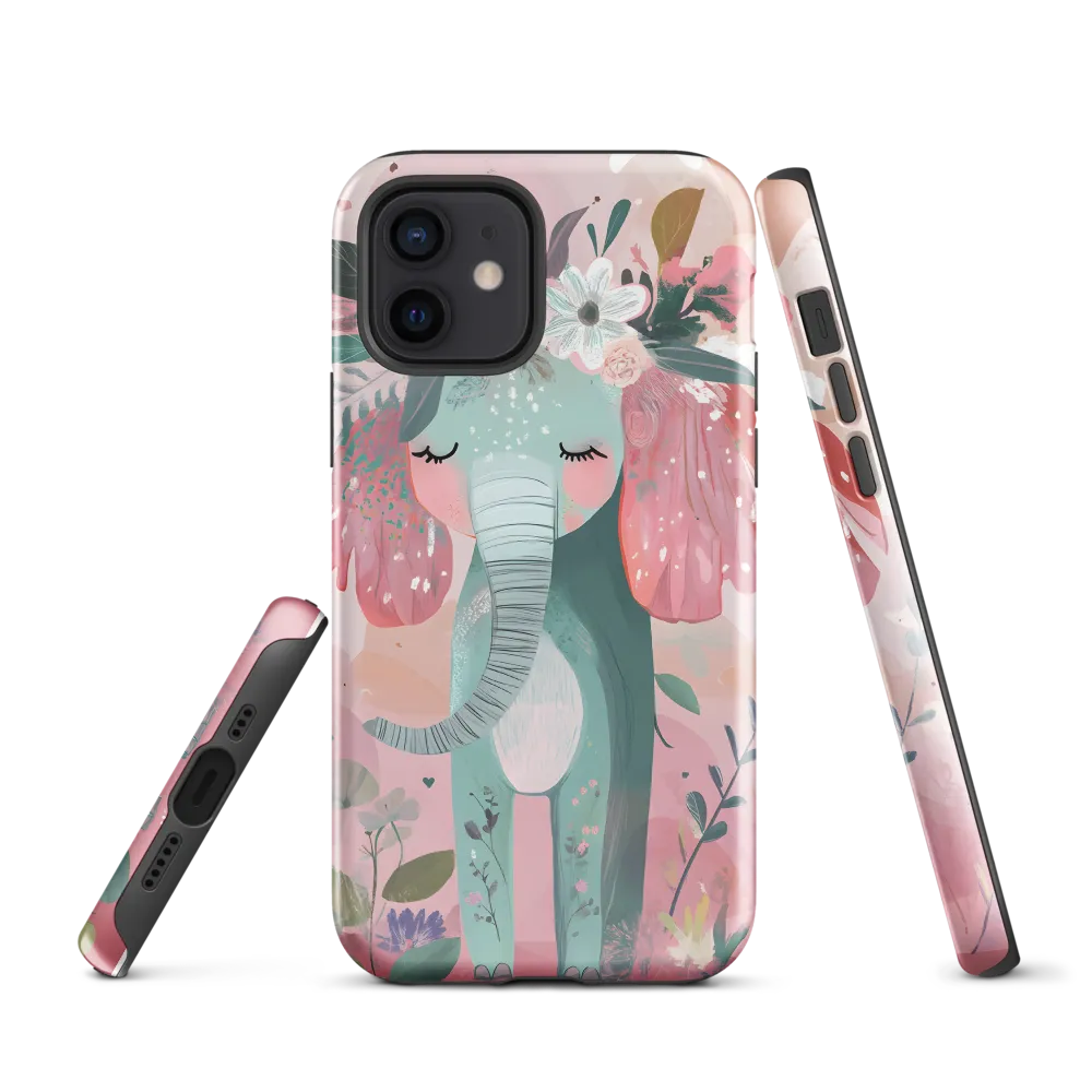 Whimsical Elephant in Bloom