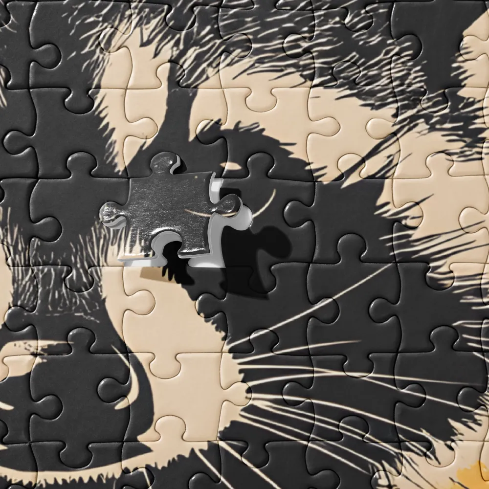 Whimsical Raccoon Portrait | Jigsaw Puzzle | 252 pieces