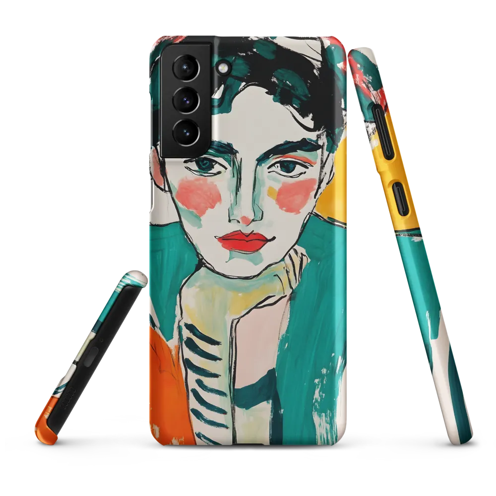 Contemplative Portrait in Bold Hues