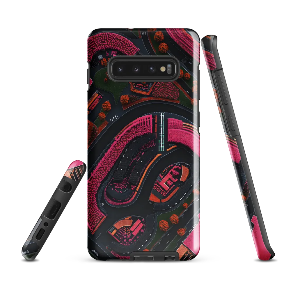 Urban Floral Symphony | Phone Case |  S10 Plus | Tough Case | Glossy