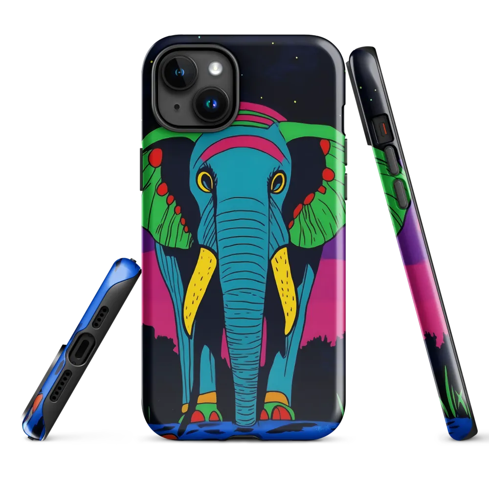 Whimsical Majesty: The Vibrant Elephant