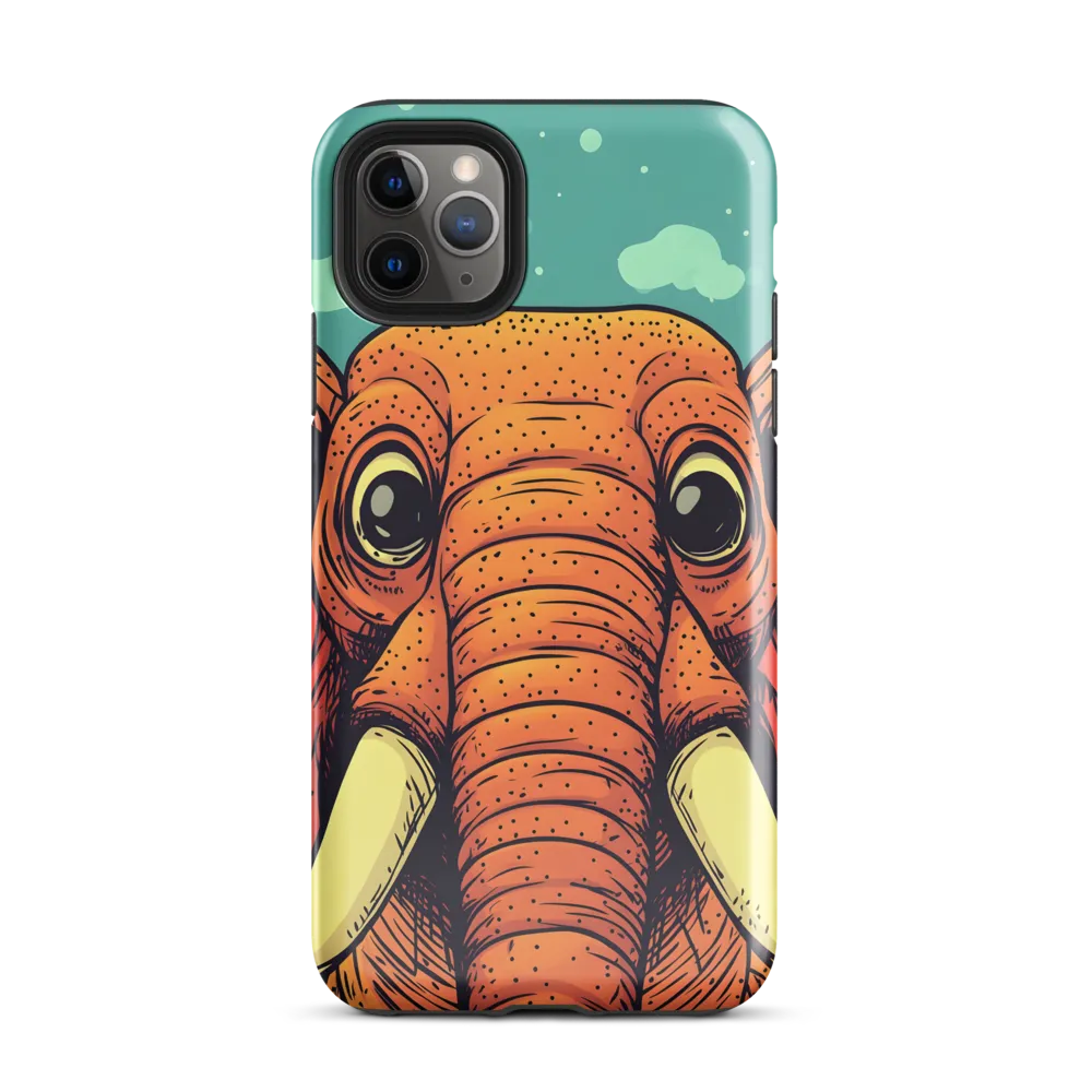 Whimsical Majesty: The Playful Elephant | Phone Case |  11 Pro Max | Tough Case | Glossy