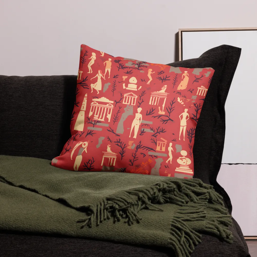 Harmony of Figures and Architecture | Pillow & Pillow Case | Multiple Sizes