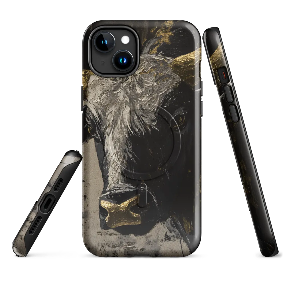 Majestic Bull: The Power in Black and Gold