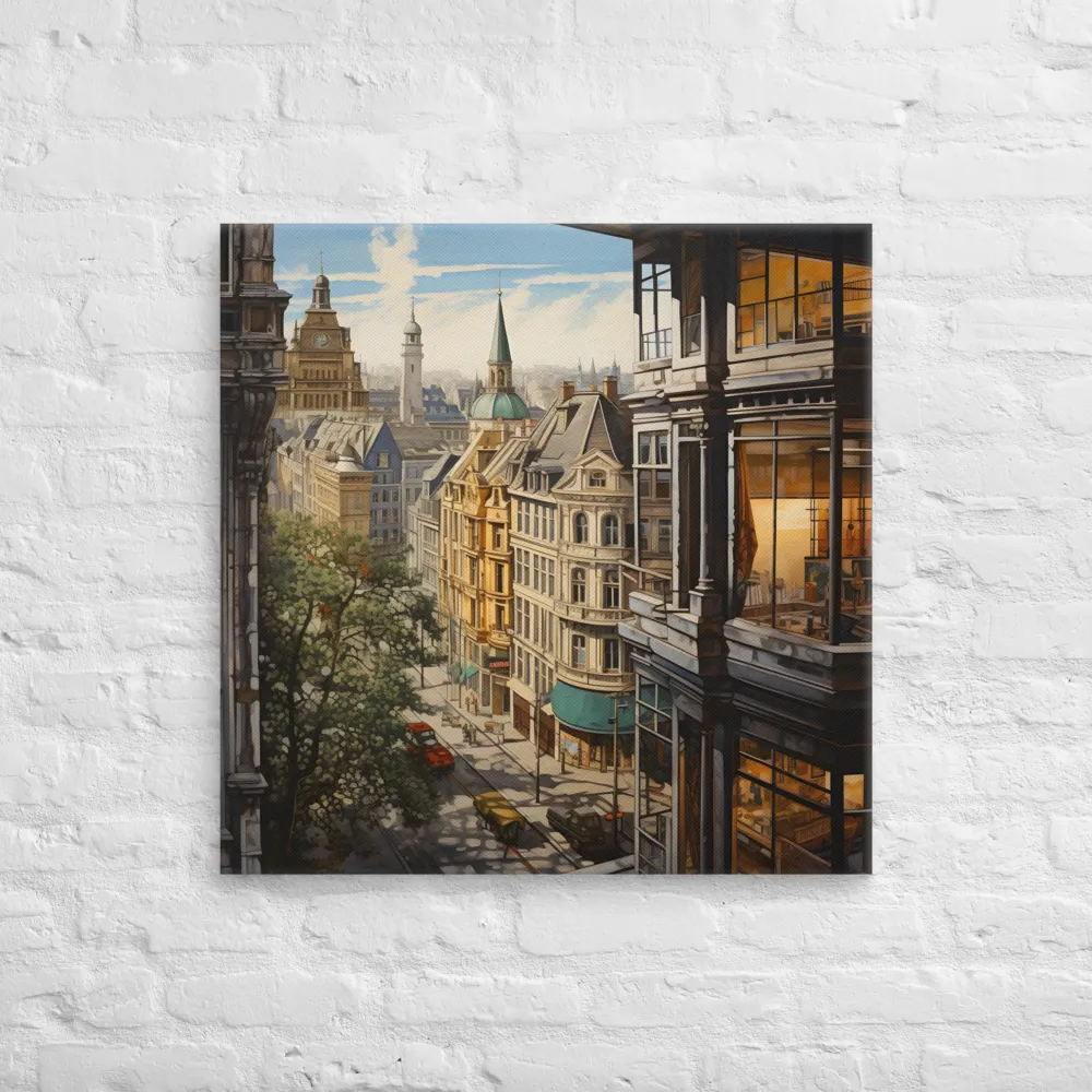 Urban Harmony: A View from Within | Canvas | 28″×28″