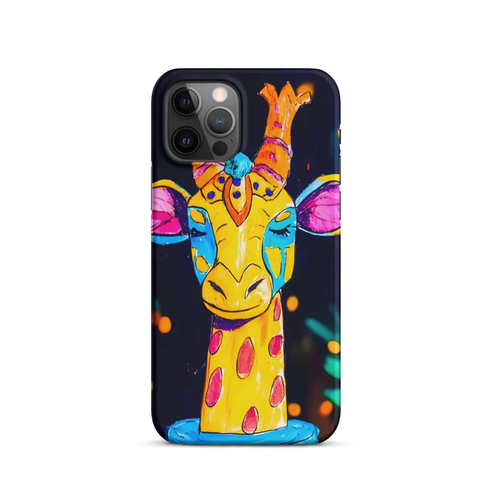Whimsical Giraffe in Vibrant Colors