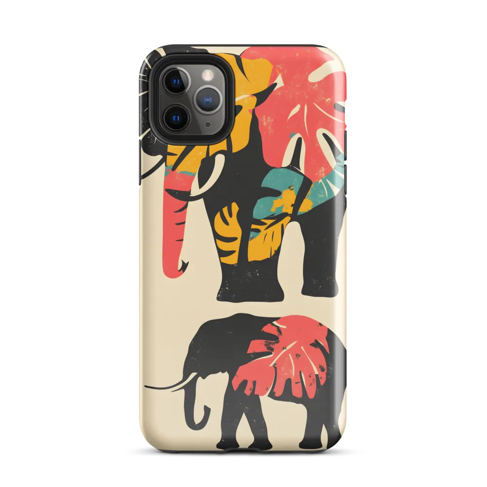 Tropical Elegance: The Elephant's Dance | Phone Case |  11 Pro Max | Tough Case | Glossy