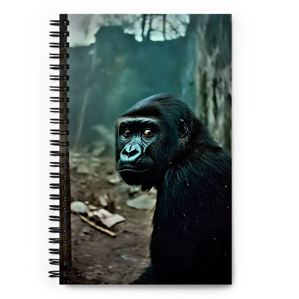 Gorilla in Contemplation | Spiral Notebook