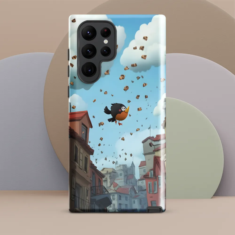 A Whimsical Flight Through Bread and Sky
