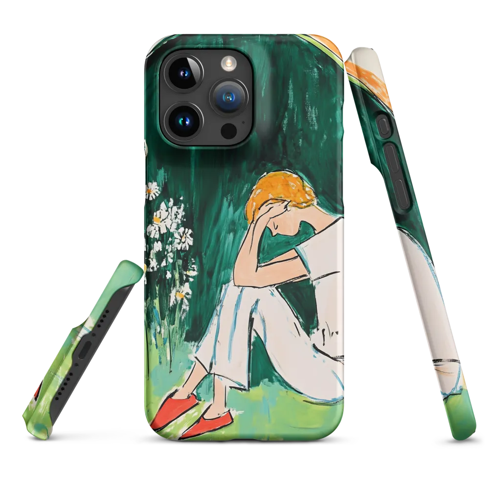 Silent Sorrow | Phone Case |  15 Pro Max | Snap Case | Matte