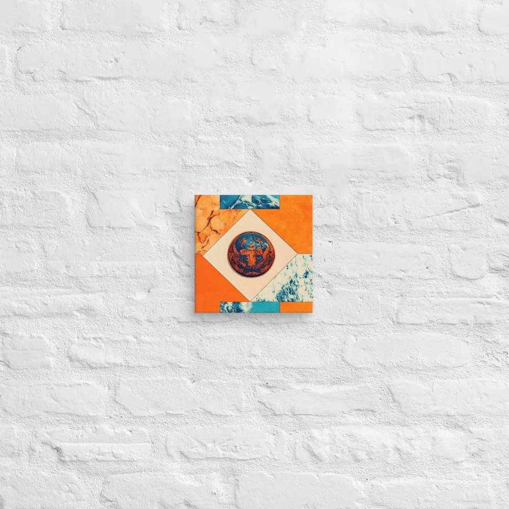 Harmonious Encounters: Abstract Geometry | Canvas | 8″×8″