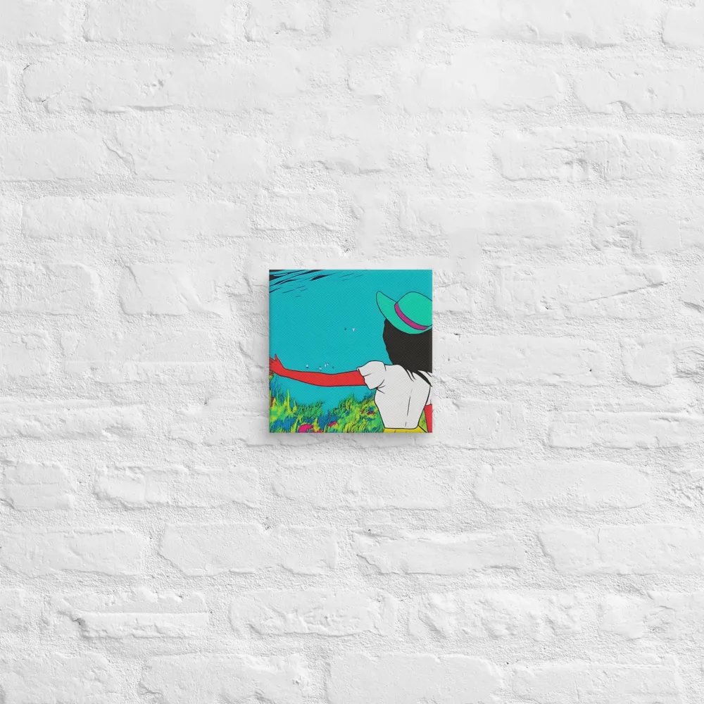 Whimsical Encounter | Canvas | 8″×8″