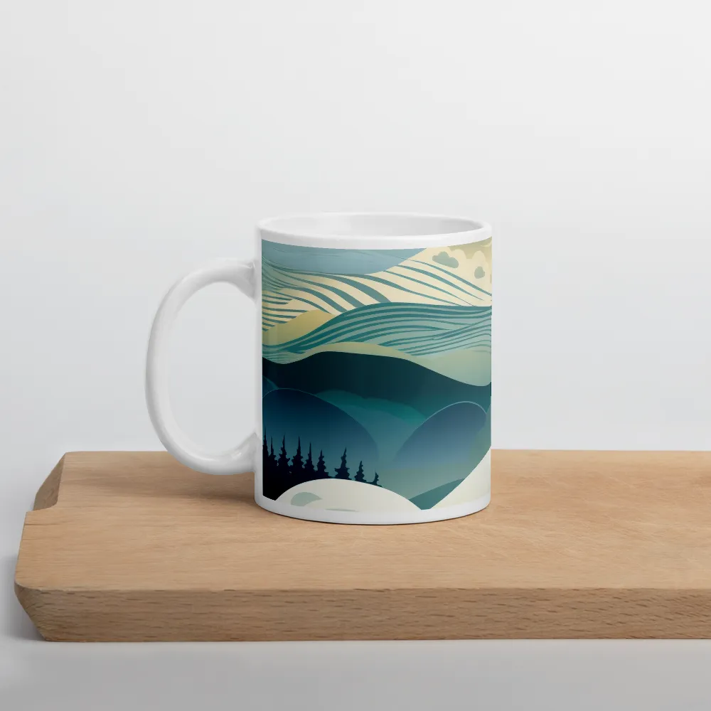 Harmonic Landscapes | Mug with White inside | 11 oz