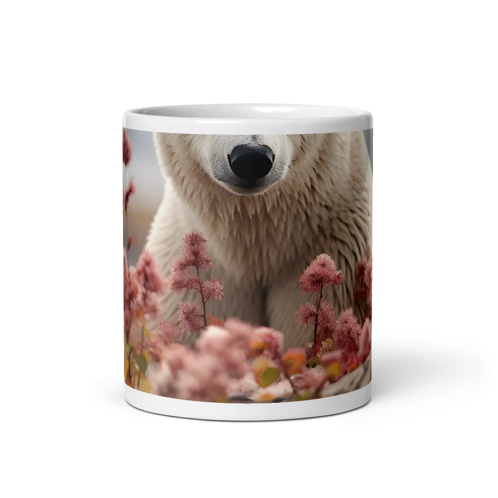 Curiosity Among Blooms: The Polar Bear | Mugs | Multiple Sizes & Colors