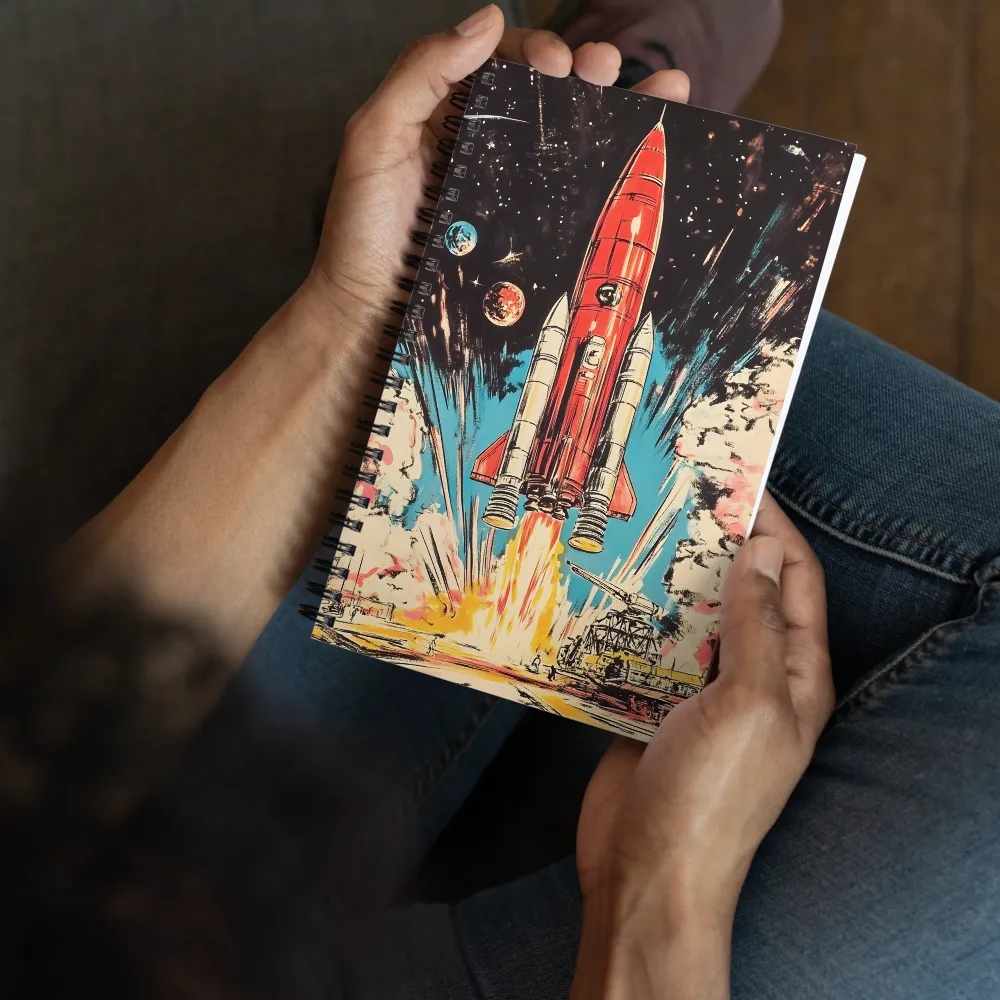 Ignition: A Retro Journey into Space | Spiral Notebook