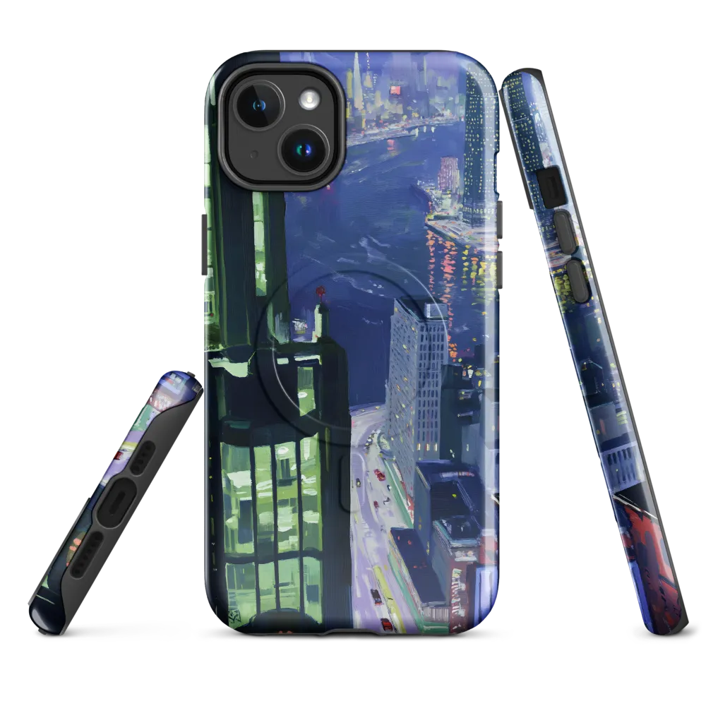 Urban Night Symphony | Phone Case |  14 Plus | MagSafe® Tough Case | Glossy