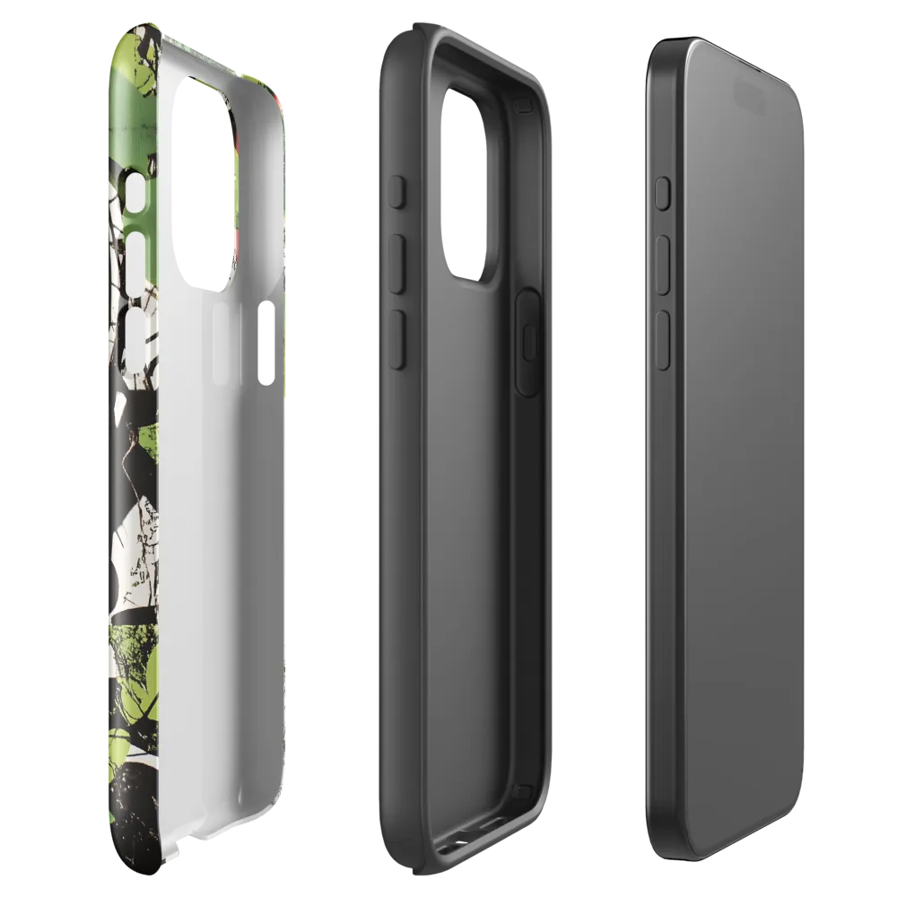 Nature's Geometry: A Contemporary Collage | Phone Case |  15 Pro Max | Tough Case | Glossy