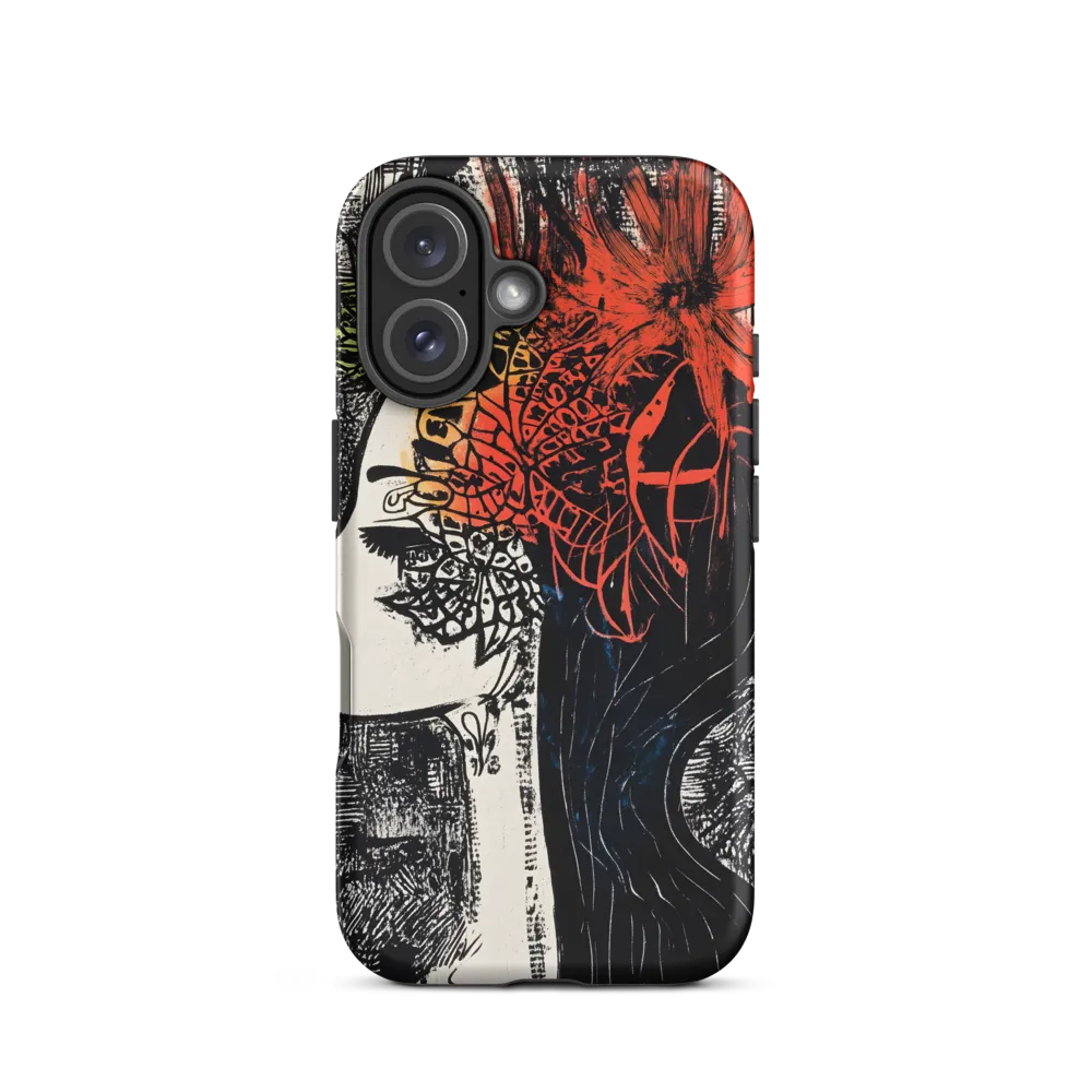 Harmonious Flora: A Portrait of Nature | Phone Case |  16 | Tough Case | Matte